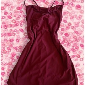 NWT Modern Haze Women's Burgundy Dress